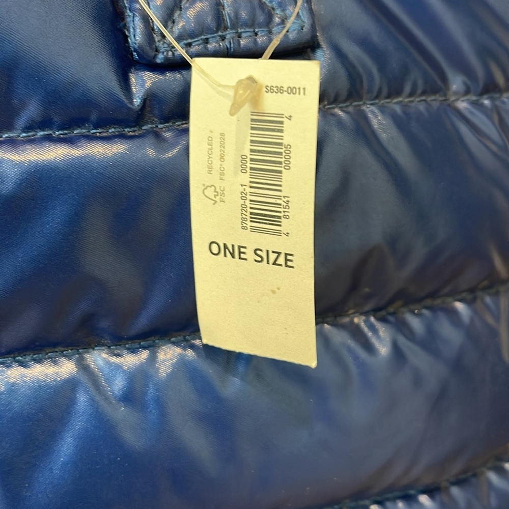 Old Navy Blue Puffer Quilted Tote Bag NWT - Picture 2 of 7